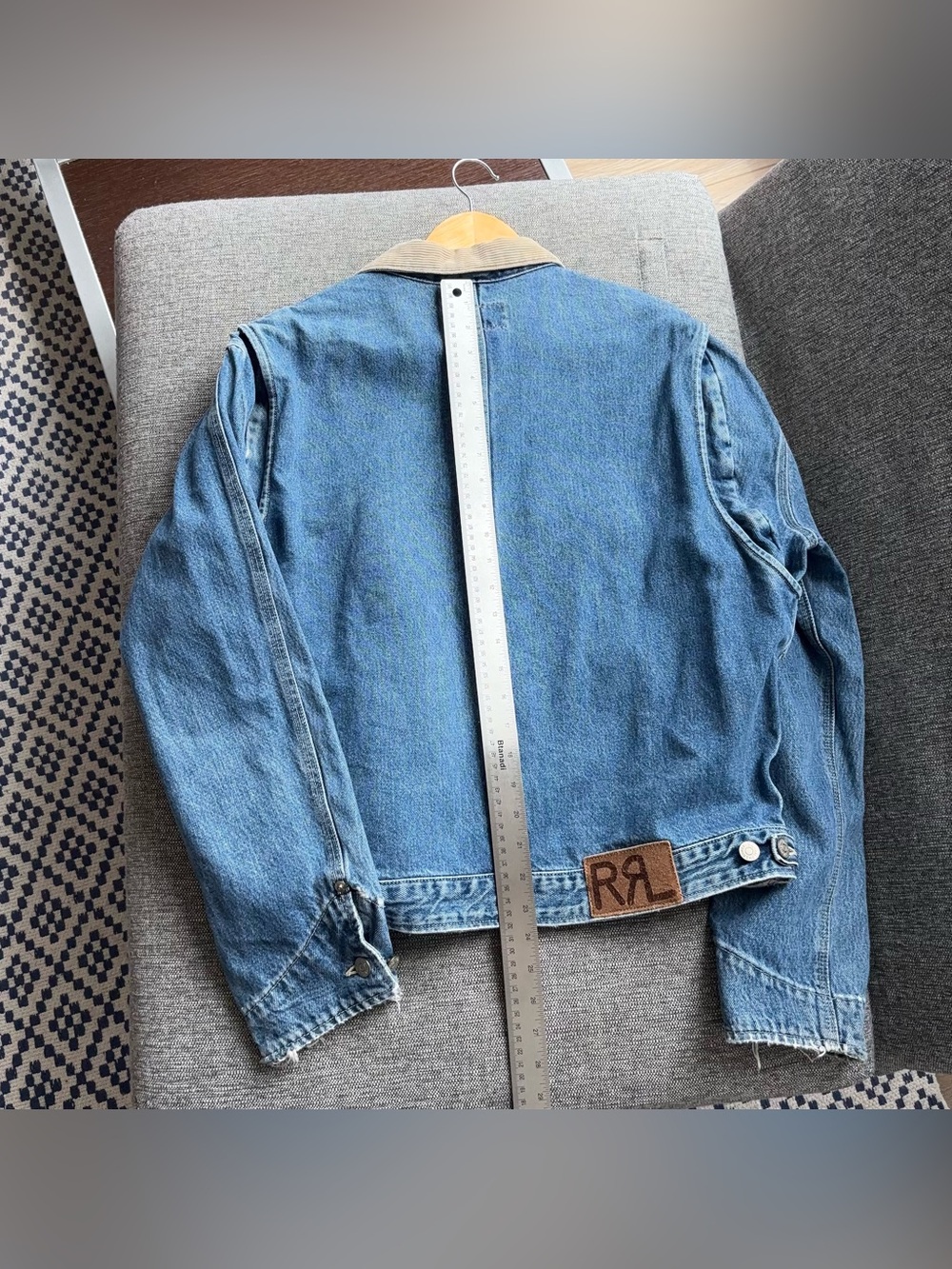 Vintage RRL Double RL Denim Trucker Jacket Men’s M Corduroy Collar 90s USA - Picture 14 of 16